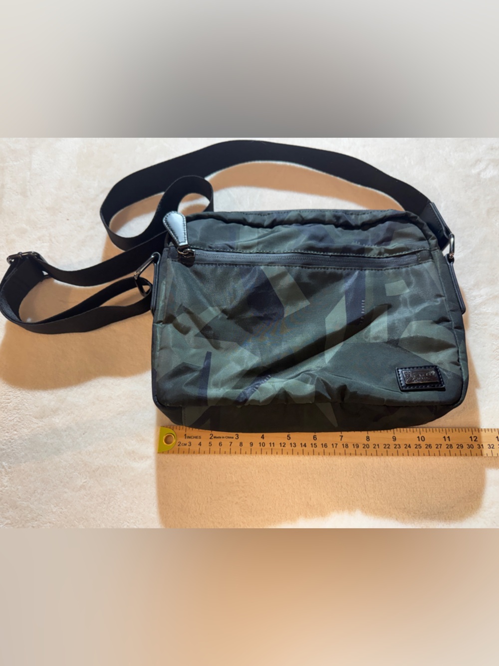 Ted Baker London Men's Camouflage Crossbody Bag - Black & Green